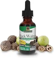 Nature's Answer Black Walnut Hull Extract Alcohol Free 1 Fluid Ounce | Natural Cleanser | Promotes Overall Wellbeing