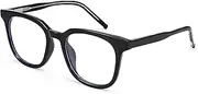 Dollger Blue Light Blocking Glasses For Woman Men Thick Frame Square Non-Prescription Myopia, For Computer,Gaming,Phone Use
