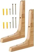 CANIGHT 2pcs Shelf Bracket Wall Mounted Support for Floating Shelves for Potted Plants Home Decor Adds Warmth to Living Rooms Offices