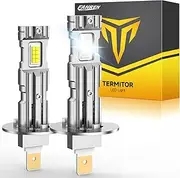 FAHREN 2024 Upgraded H1 Bulb, 1:1 Mini Size H1 Fog Light Bulbs, Plug and Play No Adapter Required Non-Polarity, Super Bright 6500K, IP68 Waterproof Pack of 2