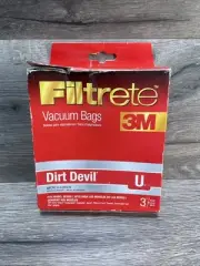 Genuine Filtrete Dirt Devil U Micro Allergen Vacuum Bags 3-Pack