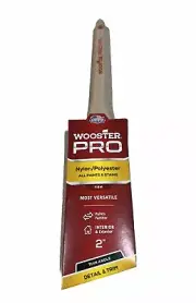 Wooster Pro Thin Angle Detail & Trim Paint Brush, Nylon/Polyester, 2-Inch
