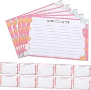KALLORY 50 Pack Recipe Cards Bridal Shower Wedding Blank Recipe Cards Easy Writing