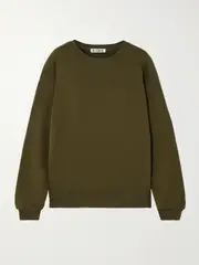 [ÉTERNE] ÉTERNE - French Cotton And Modal-blend Terry Sweatshirt - Army green - x small x small Green