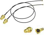 Bingfu U.FL IPX IPEX MHF4 to RP-SMA Female Bulkhead Mount WiFi Antenna Cable 25cm/9.84 inch (2-Pack) for Intel AX200NGW 8265AC 8265NGW 7265AC 9560AC M.2 NGFF Interface Wireless Network Card