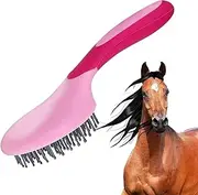 Mane Comb for Horses, Horse Brushes for Grooming | Mane & Tail Brush Horse Grooming Brushes with Humanized Handle | Non Slip Hair Massage Brush