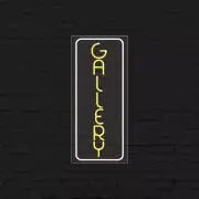 Gallery Sign for Business Displays | LED Flex Neon | 13"W x 32"H x 1"D