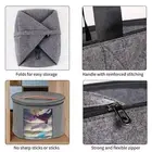 Felt Hat Storage Box Travel Case for Hats Clothes Stuffed Animal Toy (Grey) AU