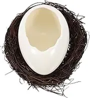LOPUNER Broken Salad Bowl Creative Birds Nest Food Serving Bowl for Desserts Noodles More Stylish Kitchen Accessory for Home Weddings Banquets
