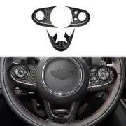 Dry Carbon Fiber Steering Wheel Cover Trim for Mini F54 F55 F56 F57 F60 JCW (for: Mini)