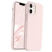 AOTESIER Shockproof Designed for iPhone 12 Mini Case, Food Grade Chalk Pink