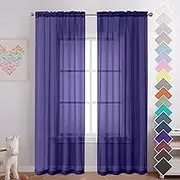 Semi Sheer Curtain Living Room Polyester