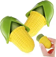 ARTSEWPLY 2 Pcs Portable Corn Shape Facial Cleansing Brush Multifunctional Makeup Powder Applicator for Gentle Facial Cleaning Exfoliation Soft Bristles for Dust Residue Removal