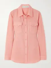 [God’s True Cashmere] God's True Cashmere - Cashmere Shirt - Blush - small small Pink