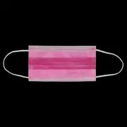 House Brand Dentistry 109133 Earloop Face Masks 3-Ply ASTM Level 3 Fuchsia 50/Bx