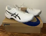 NEW ASICS Mens Gel Game 9, Size 6.5, White/Black, 1041A337-100