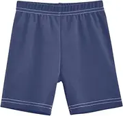 [RPLIFE] Girls Shorts Noble Blue Cotton Lined Biker Cartwheel Shorts for Under Dresses Summer Outfits, 4-10 Years, Noble Blue, 10 Years