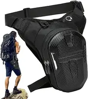 Motorcycle Leg Bag | Waterproof Thigh Pack | EVA Hard Shell Drop Leg Pouch for Cycling & Hiking | Expandable Storage, Adjustable Straps, Design, Ideal for Outdoor Adventures
