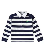 [Bonpoint] Bonpoint Edman striped cotton polo sweater Y 14 white