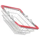 Mini Portable Makeup Basket Child Shopping Pretend Grocery Miniature Metal