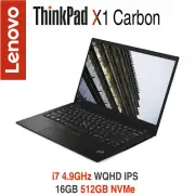 ThinkPad X1 Carbon i7 4.9GHz WQHD IPS 16GB 512GB Premier+ADP Warranty