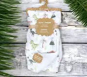 Ollie + Mason Dinosaur Baby Blanket Sherpa on Reverse 30x40 Polyester Plush NEW