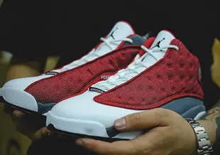 Air Jordan 13 Retro AJ13 白灰紅 3M反光 實戰籃球鞋 男款 DJ598【ADIDAS x NIKE】