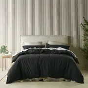 Bianca Acacia Quilt Cover Set w/ Pillowcase Home Bedding Charcoal