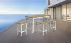 Brume 7 Pieces Outdoor Bar Set Bar Table Patio Balcony Garden Backyard Furniture