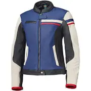 Midway Ladies Blue Red White Leather Jacket