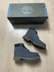 Timberland 6in Premium Boots Gray Classic Size 1 Youth New In Box Primaloft