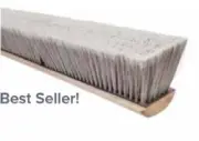 Magnolia Brush #3718 18" Pro Series Silver Flagged Tip Plastic Push Broom Head