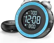 OCUBE Alarm Clock for Heavy Sleepers or Hearing Impaired, Loud Alarm Clock with Bed Shaker, Deaf Alarm Clocks with Vibrating, Adjustable Dimmer and Volume, Snooze,USB Charging Port