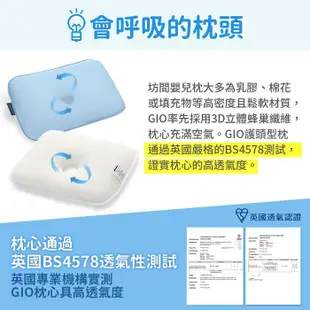 韓國 GIO Pillow 超透氣護頭型嬰兒枕頭 S/M號(多色可選)可水洗枕【麗兒采家】