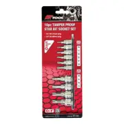 PK Tools Tamper Proof Star Bits 1/4" & 3/8"dr 6PT Socket Set