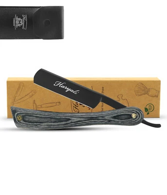 Premium Traditional Cut Throat Razor, Barber Straight Razor, Wooden Handle