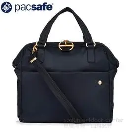 【澳洲 Pacsafe】Citysafe CX anti-theft satchel 8L 防盜手提+肩背二用側背包.10吋筆電公事包/黑 CC-8