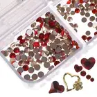 4 Boxes Nail Charms Nail Heart Charms Nail Rhinestone Decorations Nail Art