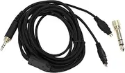 3.5mm Headphone Cable with 6.35mm Adapter - 6.56FT Braided PVC Replacement Cord for Studio Headphones, Gold Plated Plug, Hi Res Audio Extension (for HD580 600 650 660S 6XX)