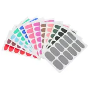 12 Sheets Nail Art Stickers for Gel Nails Cartoon Waterproof Assorted Miss