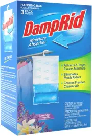 Damprid FG83LV Hanging Moisture Absorber Lavender Vanilla, 3-