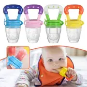 Baby Fruit Food Feeder Pacifier Feeding Nibbles Kid Teether Sooth Silicone Tool