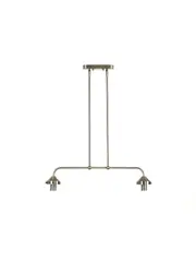 Chrysler 2 Light Bar Pendant in Antique Nickel