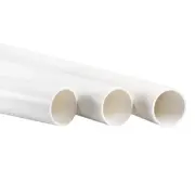 PVC Round Tubing,ID 36mm OD 40mm Length 0.5m,Flexible Hose,3pcs