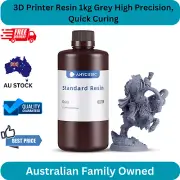 3D Printer Resin 1kg Grey - UV 405nm SLA, High Precision, Quick Curing for LCD P