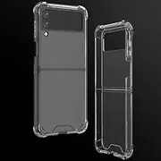 [MH MOIHSING] for Samsung Galaxy Z Flip 4 Phone Case Clear, Flip 4 Transparent Case Hard PC Back & Soft TPU Edge Slim Thin Anti-Scratch Protective Phone Cover for Samsung Z Flip 4 5G 6.7inch 2022(Clear)