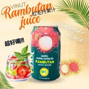 【今晚饗吃】Vinut-紅毛丹果汁330ml *2組(48罐)-免運組