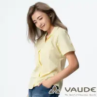 在飛比找momo購物網優惠-【VAUDE】女短袖條紋襯衫(VA-06052黃條/吸溼排汗