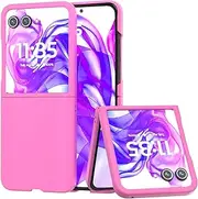Slim Case Compatible with Motorola Moto Razr 50 Ultra, Lightweight Ultra Thin Anti-Scratch Hard PC Protective Cover Skin for Razr 50 Ultra[Snap-on Case] (Rose Red)