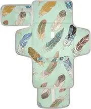 Reusable Changing Pads with Tissue Pocket Diaper Changing pad Portable Infant Travel Station Kit